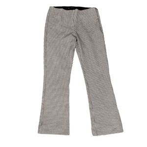 Zara Black And White Plaid Pants
